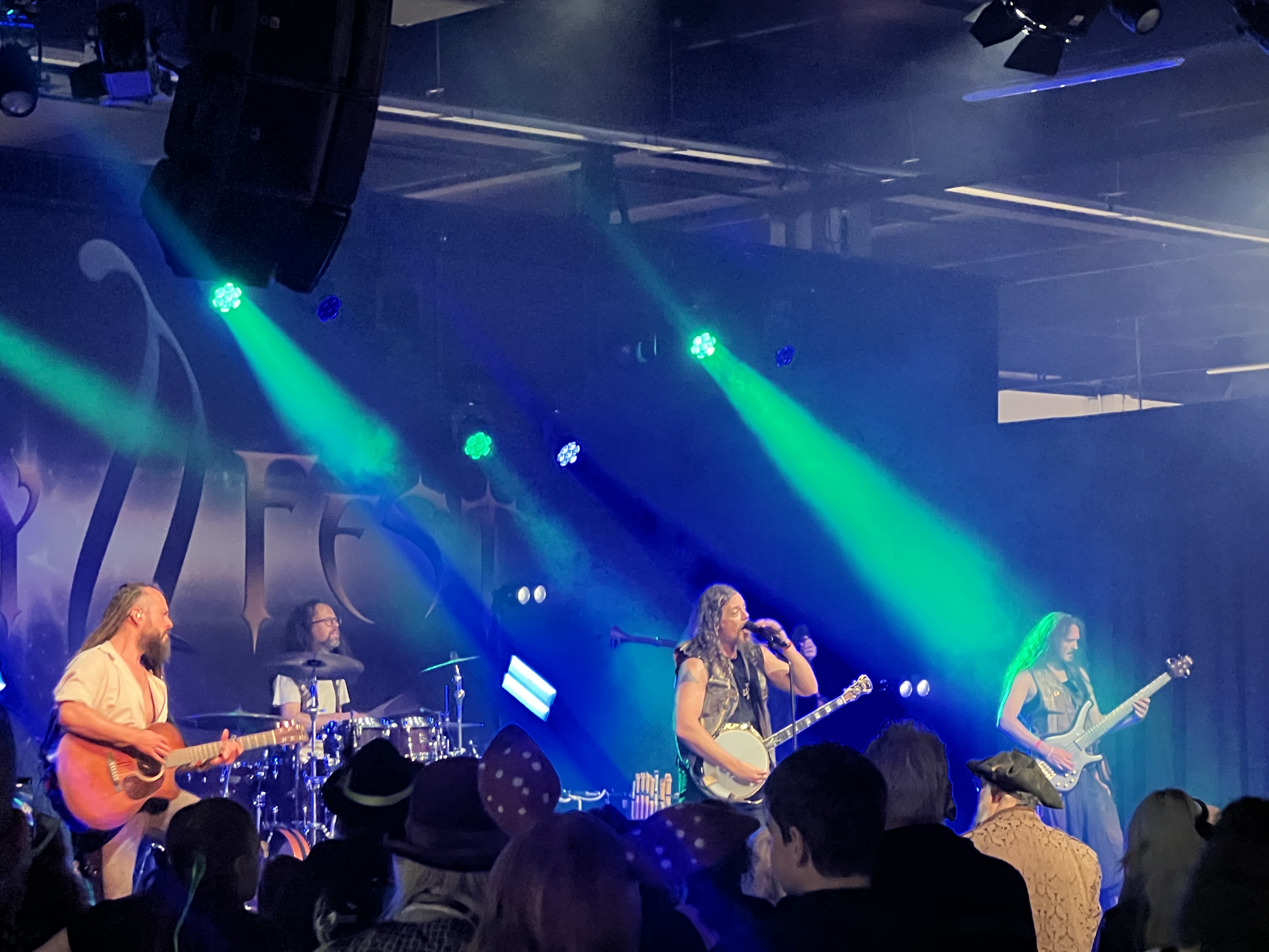 One of the bands performing live folk music